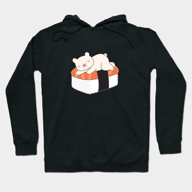 Cute Polar Bear Sushi T-Shirt Hoodie by happinessinatee